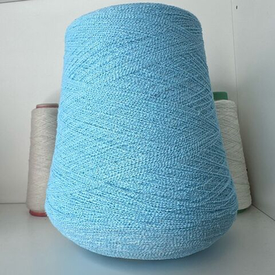 ALMA ; 65% хлопок, 35% п/а; мелкое букле на белой нитке; 500м/100гр; голубой, «аквамарин» Есть бобинка: 200гр S711