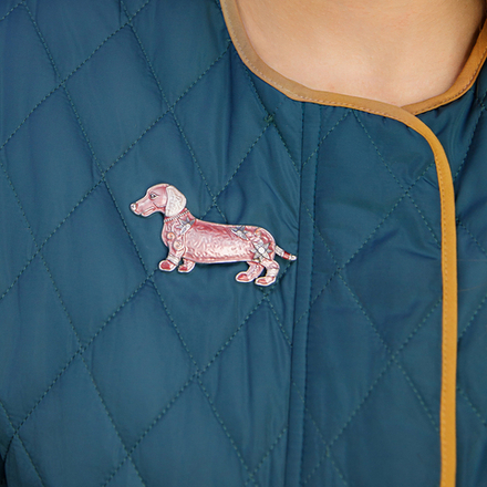 Брошь Shadore Такса XZ0711.7 R/S