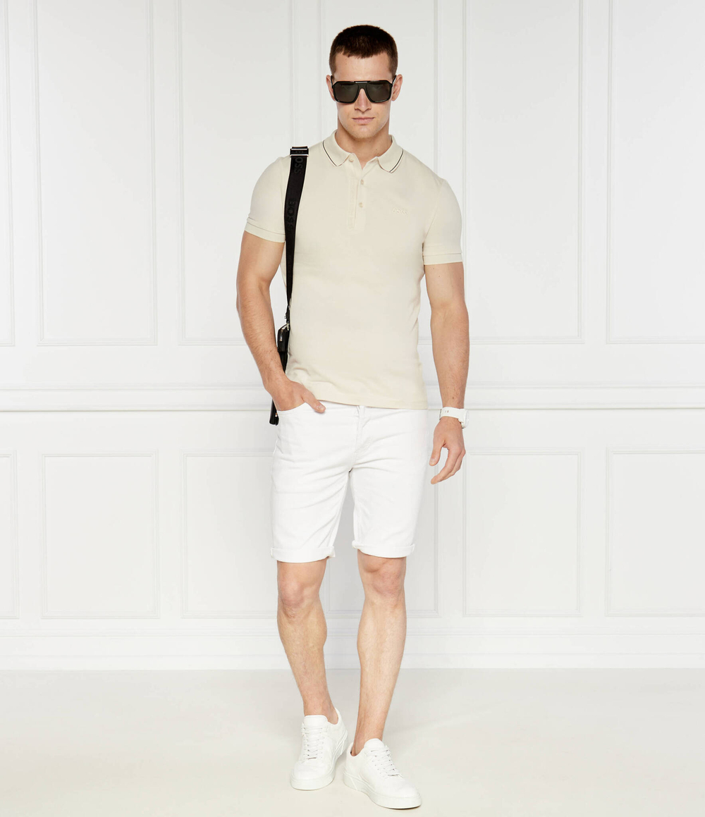 Поло paule 4 BOSS GREEN - бежевый(50506195)