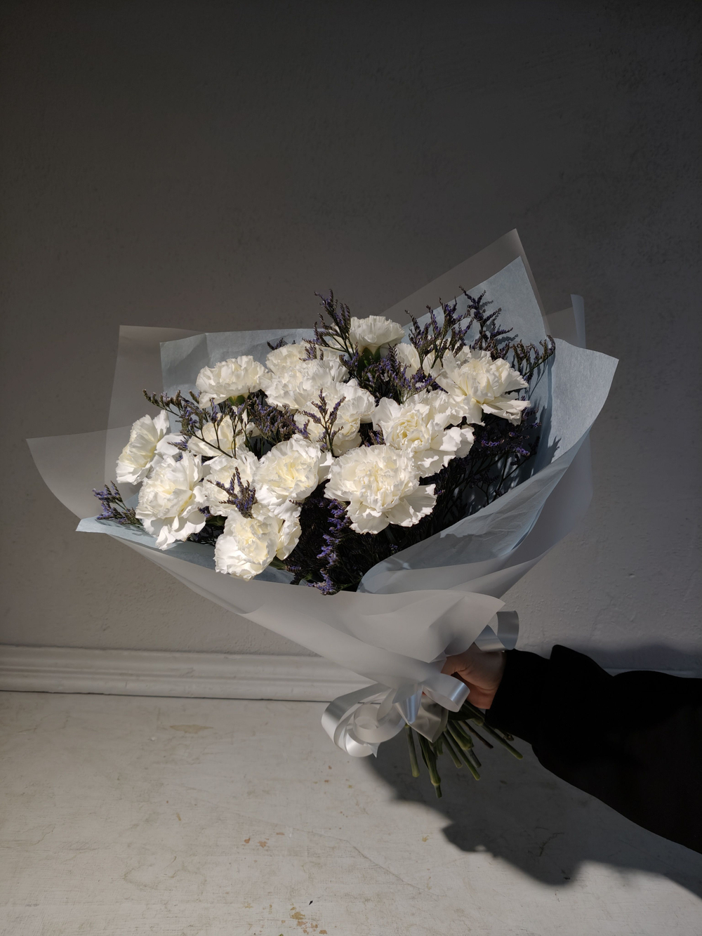 Яркий букет-кулек с оранжевой герберой (С0061)