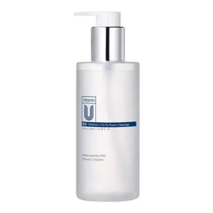 Двухфазное масло-пенка для очищения с витамином U CUSKIN CU: Vitamin U Oil To Foam Cleanser 250 мл