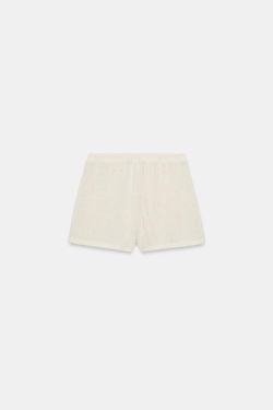 ZARA ШОРТЫ В СЕЛЬСКОМ СТИЛЕ, ЭКРЮ