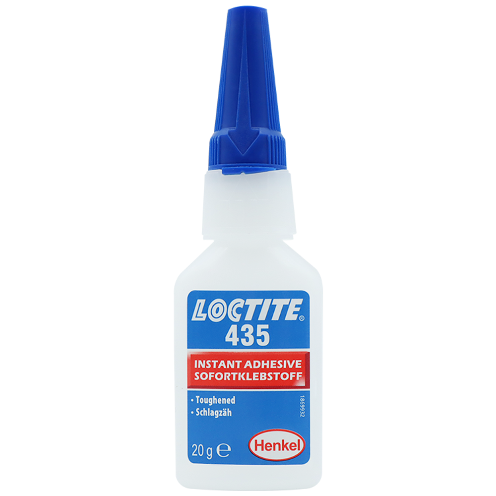 Loctite 435, клей моментального отверждения повышенной прочности для пористых материалов.