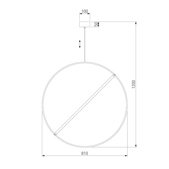 Подвесной светодиодный светильник Eurosvet Element 90283/1 бронза