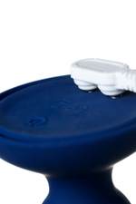 Синяя анальная вибровтулка OPlay Prime - 12 см.