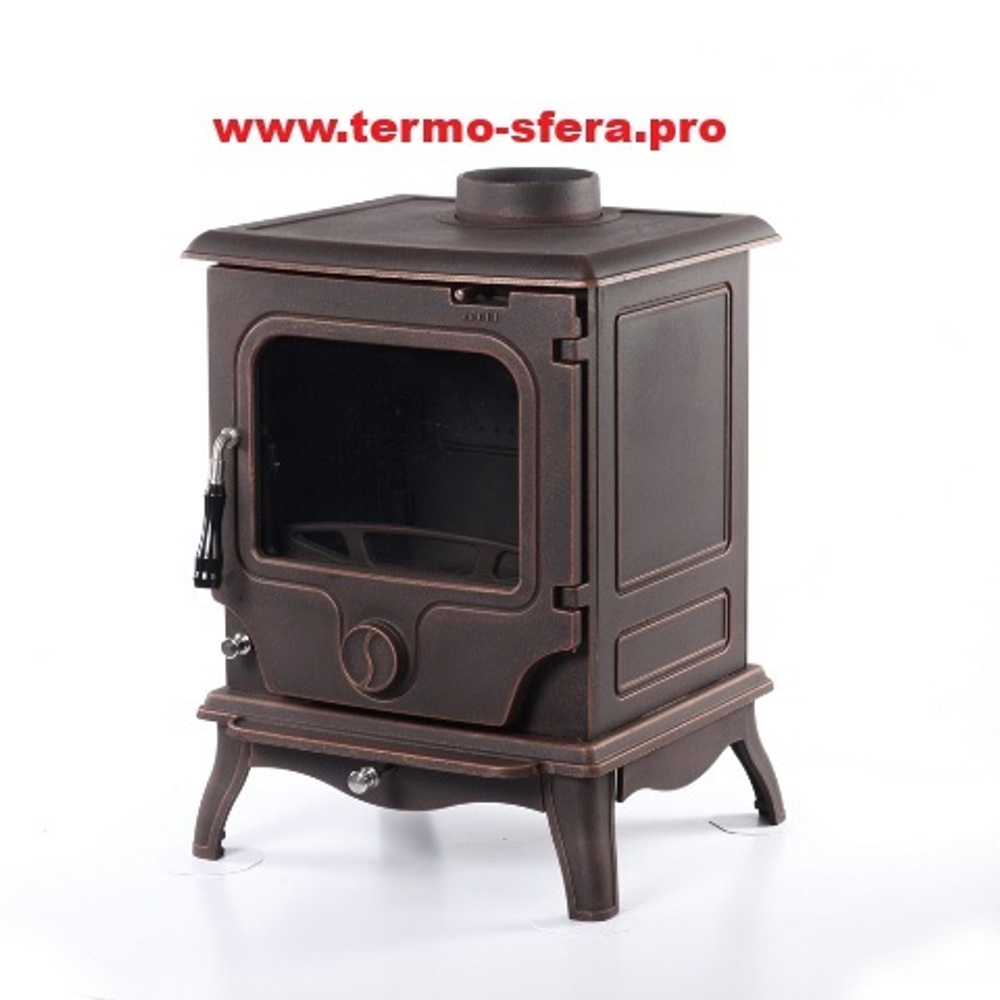 Чугунная печь-камин Paul патина