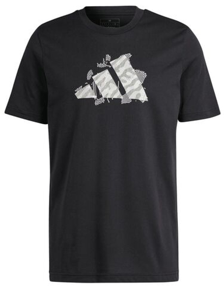 Мужская теннисная футболка Adidas Tennis Logo Slam Graphic T-Shirt - black
