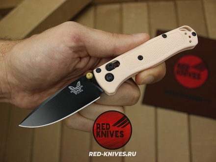 Нож Benchmade 533 Bugout Mini - розовый нейлон, клинок черный RK/Н26