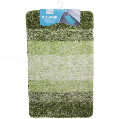 Коврик для ванной 50*80"Меланж» зеленый