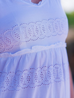 Сарафан из прошвы (белый)