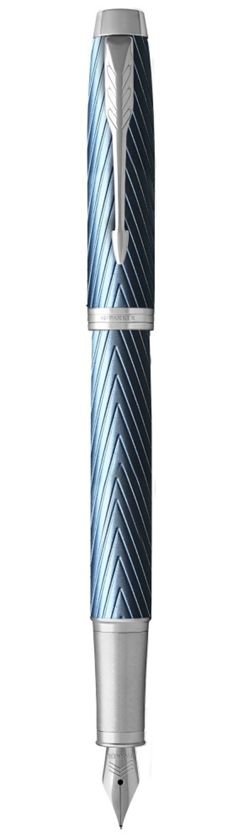 Перьевая ручка Parker IM Premium Blue Grey CT, перо: F, цвет чернил: blue, в подарочной упаковке.