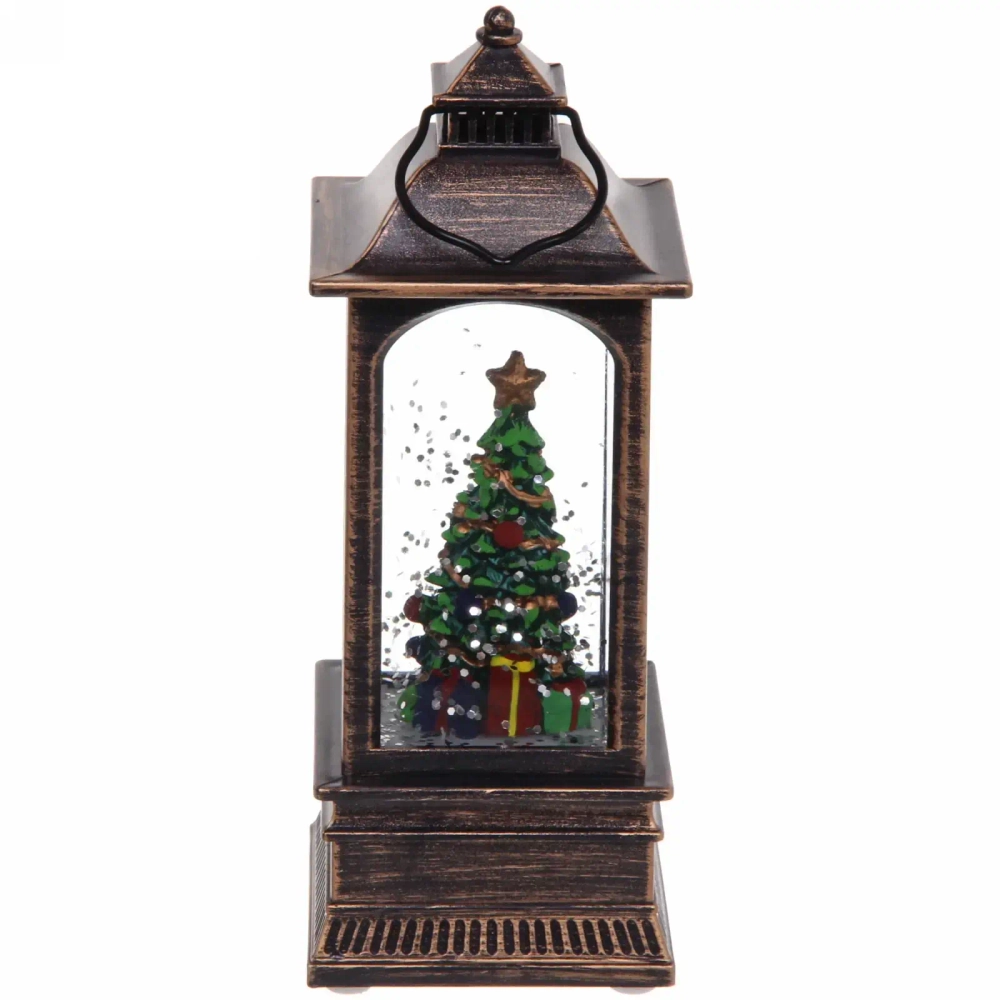 Сувенир с подсветкой Christmas «Фонарь - Нарядная ёлочка» 12,8х5,4 см (3хAG13)