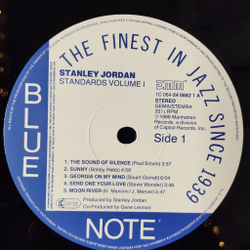 Винтажная виниловая пластинка LP Stanley Jordan Standards Volume 1 (Germany 1986)