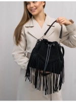 сумка через плечо тоут средняя натуральная замша