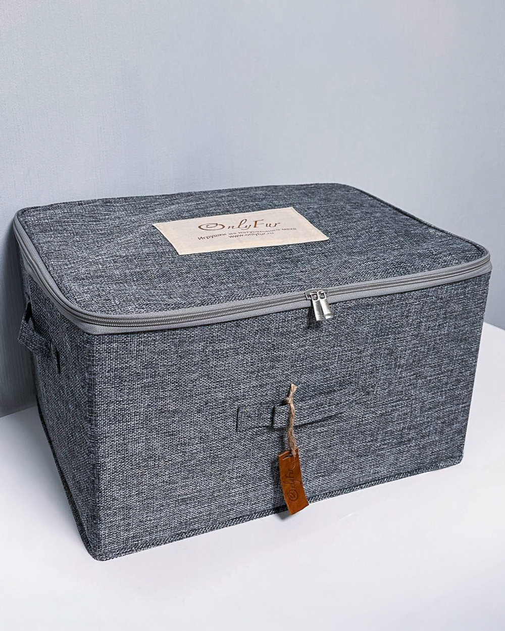 "Вязаный" плед из натурального меха рекс 240*220 см (серый сноутоп, окрас меха в два тона)