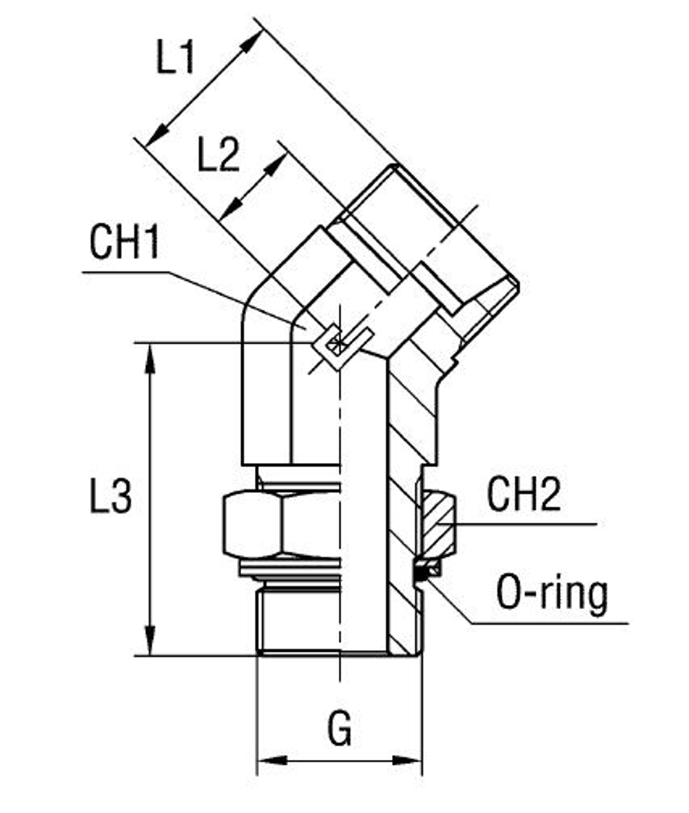 Штуцер FRG45 DS38 BSP 1.1/2 (корпус)