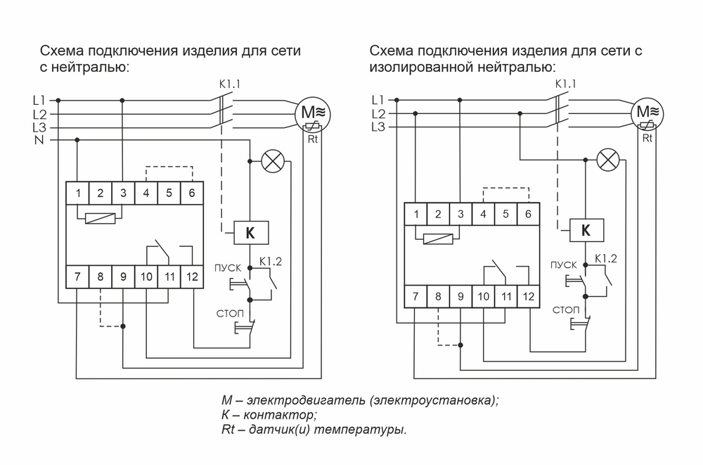 Реле контроля температуры CR-810 230В 16А 1перекл. (с внешн. термист. датчиками)