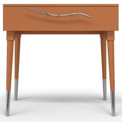 Консоль Арт Колор matte Стайл Сильвер Томленый оранжевый матовый