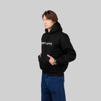  Толстовка мужская Carhartt WIP Hooded Sweatshirt артикул:I030547_black - купить в магазине Дайс