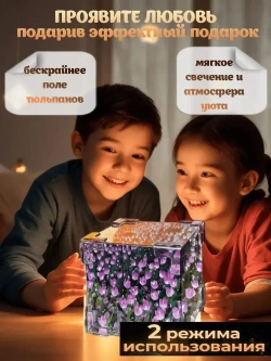 Куб с тюльпанами