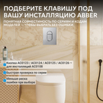 Кнопка смыва ABBER AC0124 пневматическая, хром глянцевый