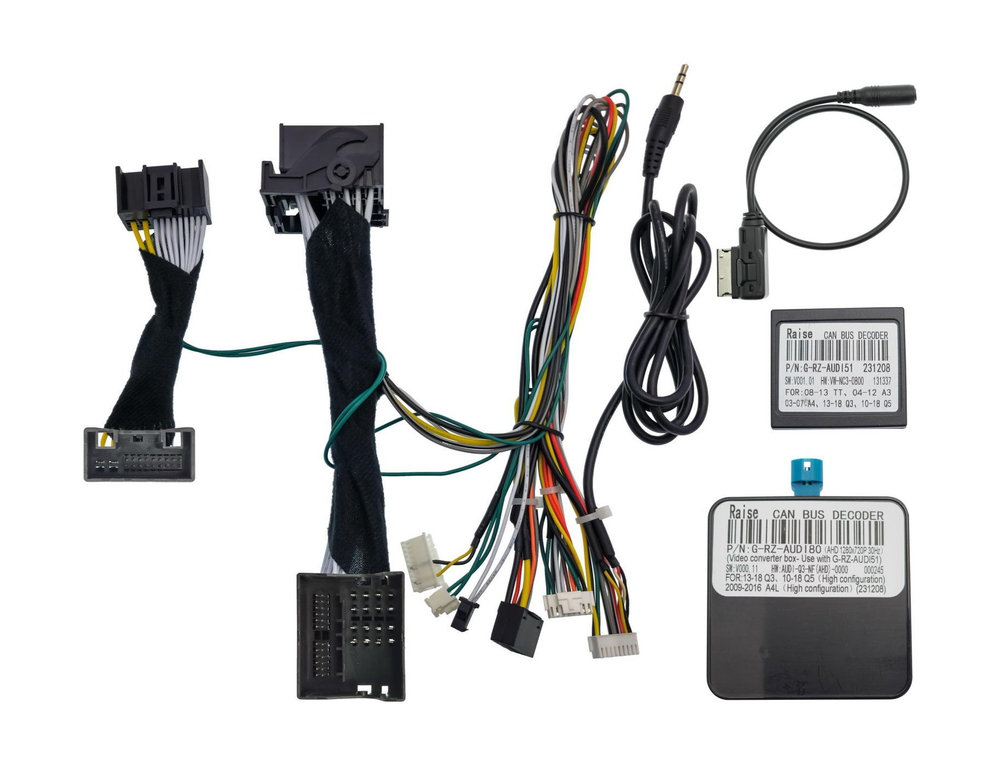 Комплект рамки с разъёмами 10" Audi Q5 2008-17 c джойстиком MMI (поддержка штат. меню) - Car-Smart 9561-10B