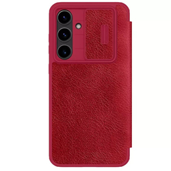 Кожаный чехол-книжка Nillkin Leather Qin Pro для Samsung Galaxy S24 FE