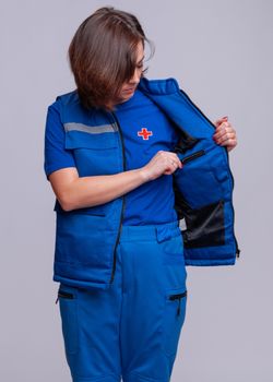 Жилет утепленный женский Скорая помощь MedicLine