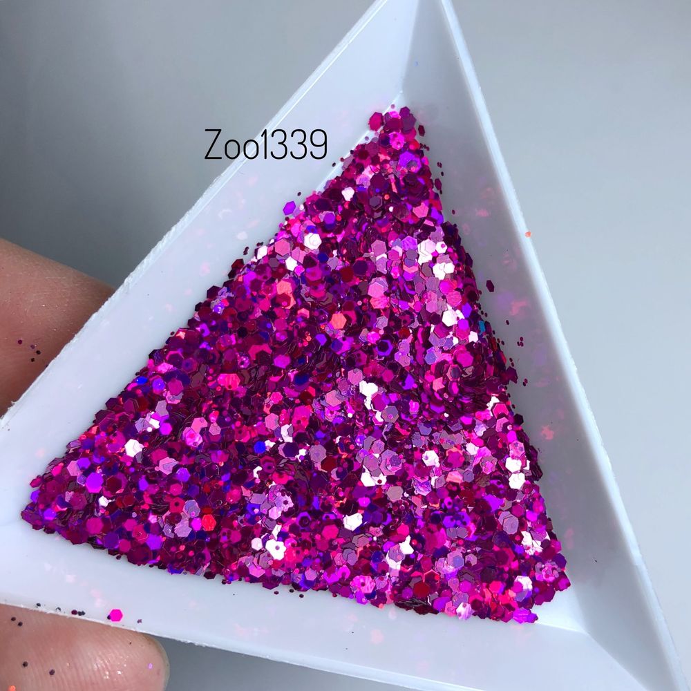 Zoo nail Микс шестигранников "Диско соты" 1339