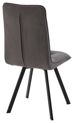 Стул ДАРЛИНГ 360 град. поворот. B28 Темно-серый, велюр / черный каркас, М-City