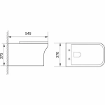 Унитаз подвесной Aquanet Rimless Cube-W CL-12248D