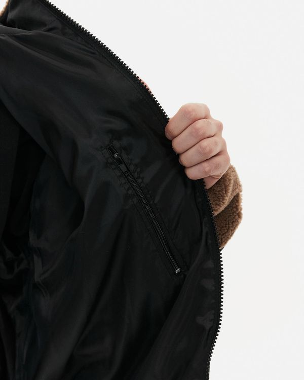 Куртка Coach Sherpa бежевая - фото 7