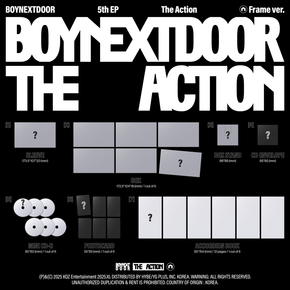 Альбом BOYNEXTDOOR - The Action (Frame Ver.)