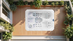 Уличный гидромассажный спа-бассейн с двумя лежачими местами Victoria Star VS-303L