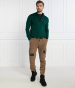 Хлопковый свитер Aeronautica Militare - темно-зеленый(MA1389L415)