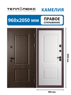 Входная дверь Камелия Белый матовый