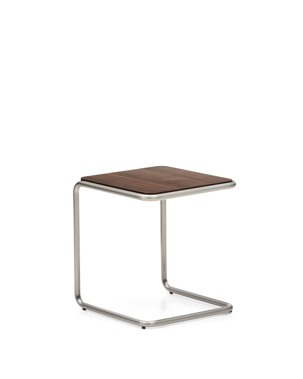 Журнальный столик Tarsel из 100% орехового шпона с конструкцией из матовой стали