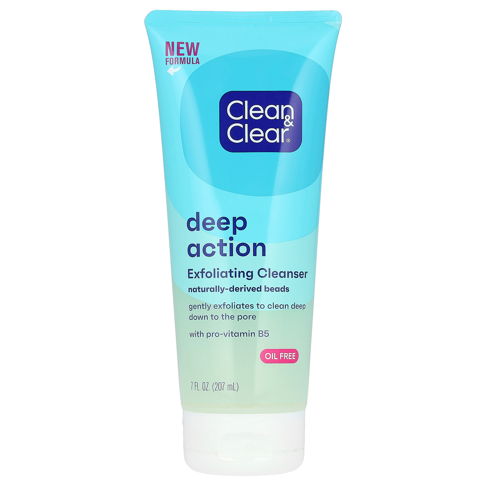 Clean & Clear, глубокое действие, отшелушивающее очищающее средство, 207 мл (7 жидк. унций)