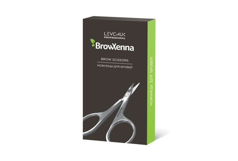 Ножницы "BrowXenna" 9.5 см, серебро