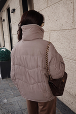 Куртка демисезонная с воротником из трикотажа