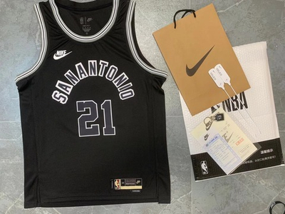 Баскетбольная джерси Тима Данкана «Сан-Антонио Сперс»