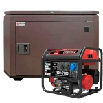Генератор бензиновый SUNREKA G7500EAX с кожухом Geon 1200 RAL 8019