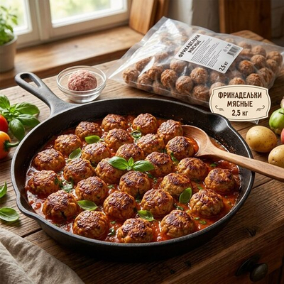 Фрикадельки мясные замороженные "Черкизово" 2,5 кг (Россия)