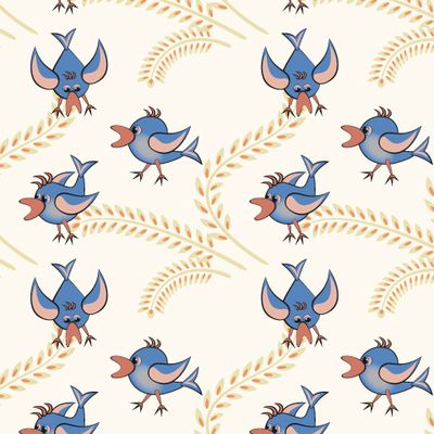 Злые птички и колоски