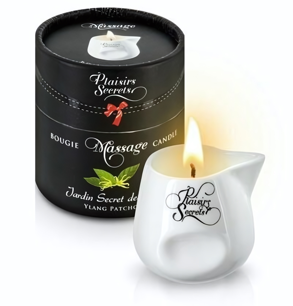 Массажная свеча с ароматом иланг-иланга и пачули Jardin Secret Des Iles Ylang/pat - 80 мл. (Цвет: белый)