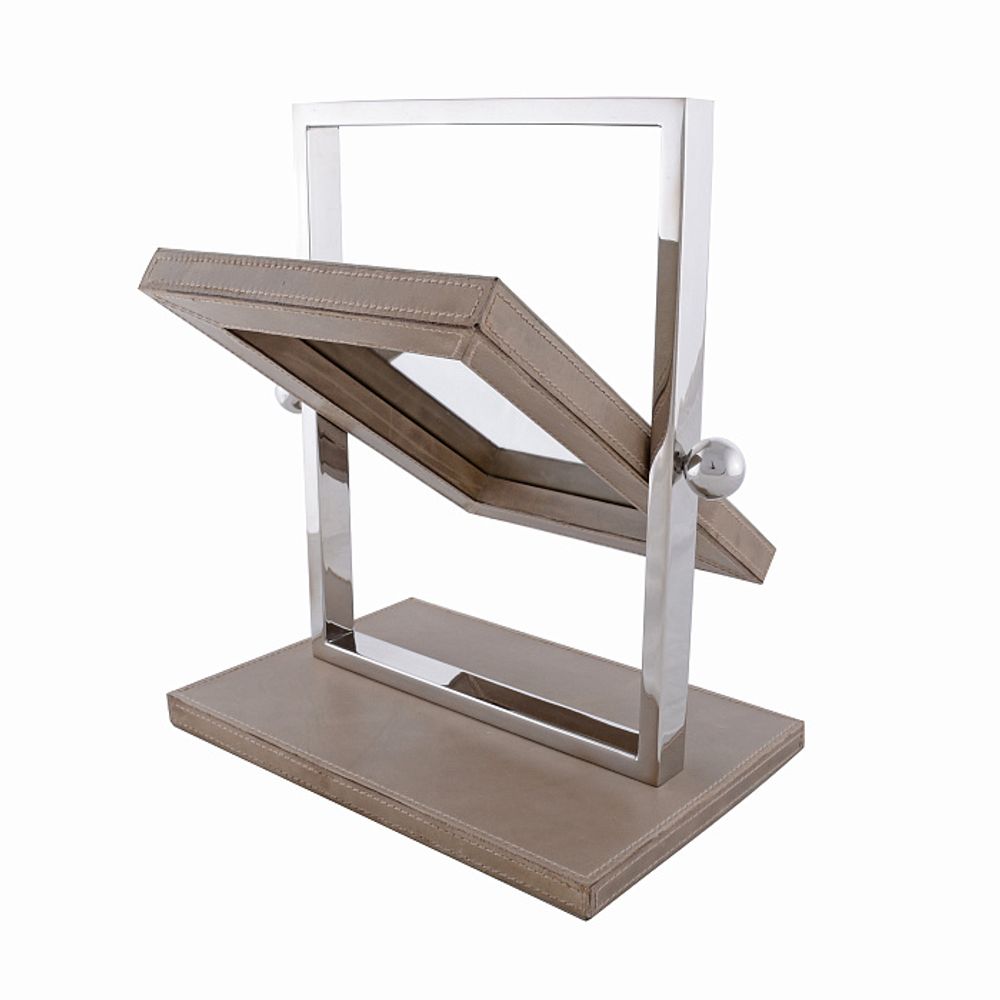 Зеркало настольное светло-коричневое