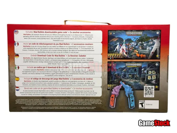 Mad Bullets Kit (Игра + 2 револьвера) (код загрузки) (Nintendo Switch 2, Английская версия, Новый)