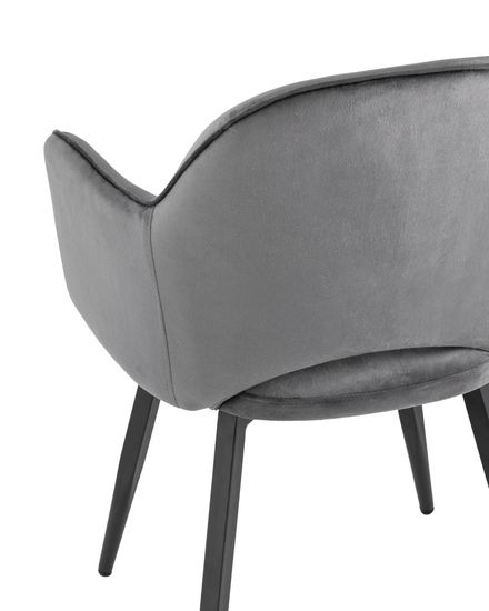 Стул Венера вращающийся, велюр серый NP (набор 2шт)