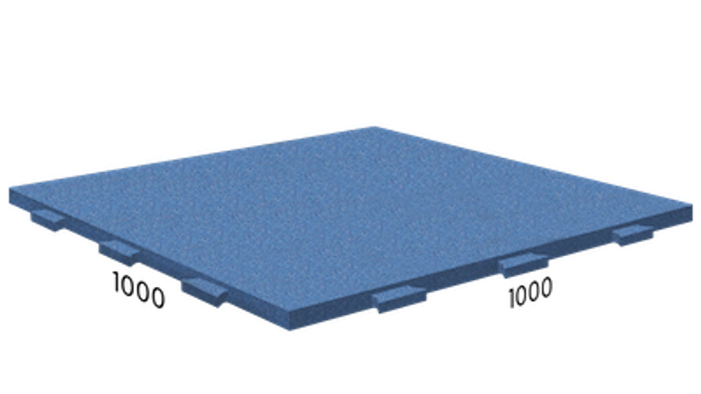 Rubblex Active (скрытый ласточкин хвост) 100х100х2,5 см 65ШОР Синее