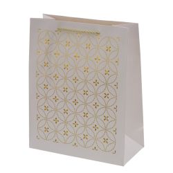 GAEM Пакет подарочный M (бумага 210г/м2, блок 12шт), L26 W12 H32 см, 4в.